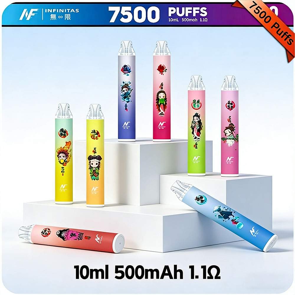 鬼滅之刃 x INF無限一次性拋棄式電子煙 7500口 · 20款口味 · 台灣現貨